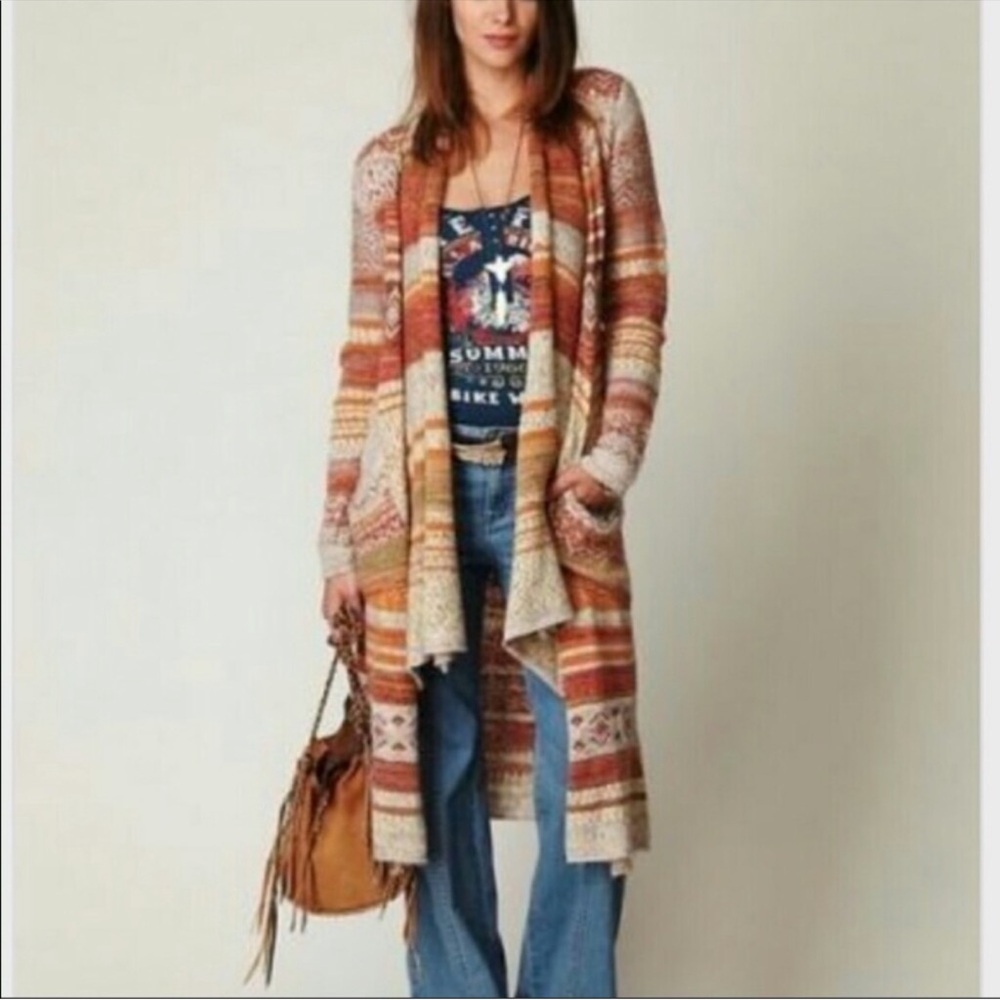 FREE PEOPLE Yesterday’s Smile duster sweater cardi